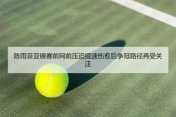 陈雨菲亚锦赛前网前压迫提速伤愈后争冠路径再受关注